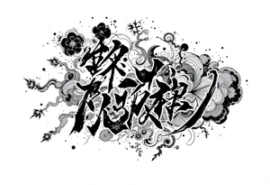dream japanese font tattoo idea