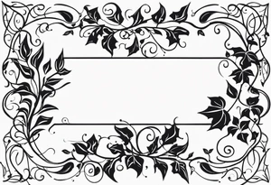 31.8742° N, 91.1366° W, with very simple ivy vines on both sides. tattoo idea