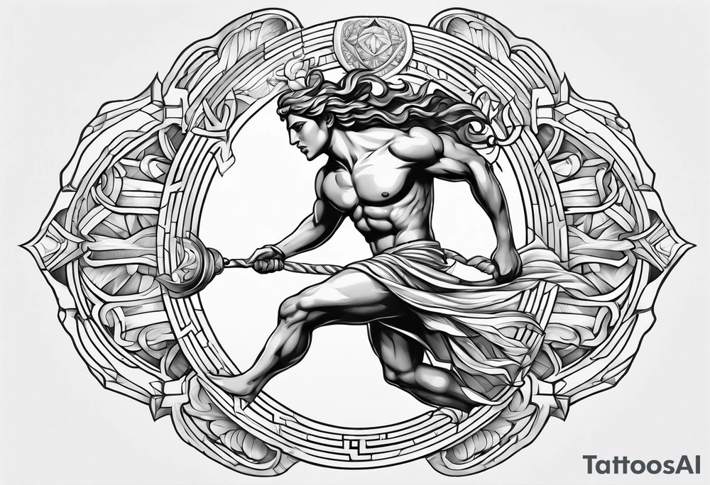 running
greek mythology tattoo idea