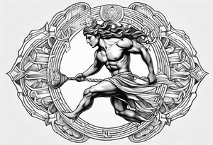 running
greek mythology tattoo idea