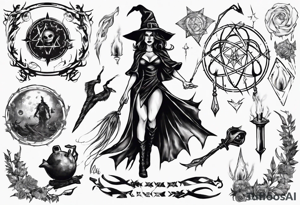 witch like a path of exile games tattoo idea