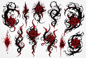 Blood
Tendril
Red
Black
Corruption tattoo idea