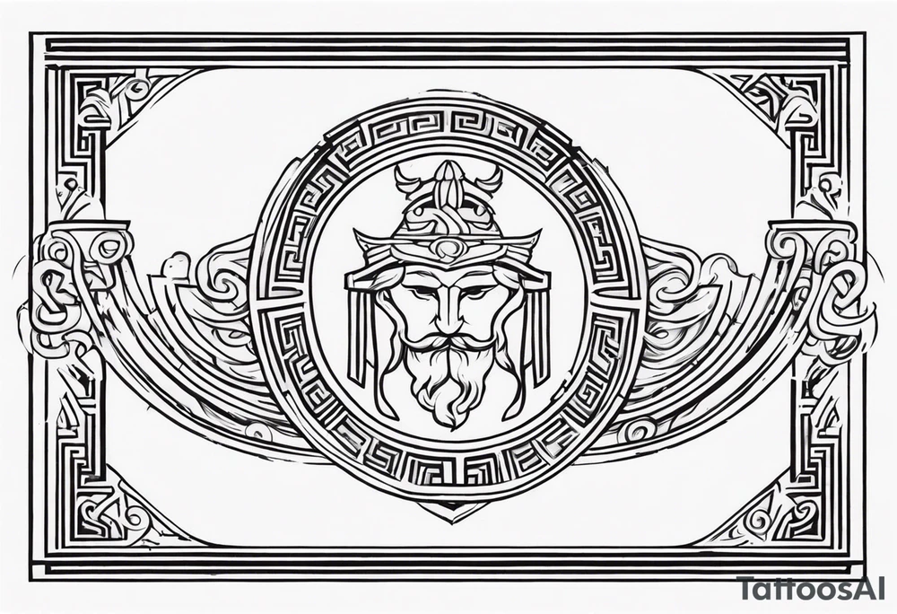 greek strength tattoo tattoo idea
