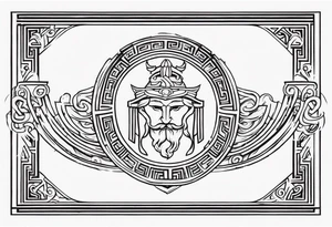 greek strength tattoo tattoo idea