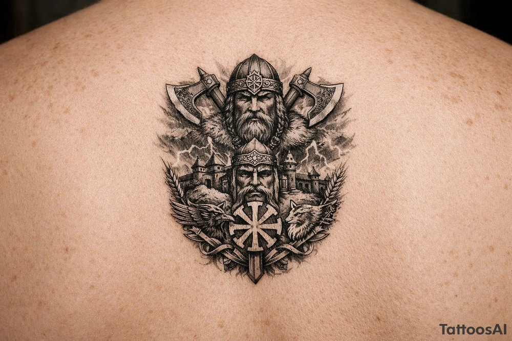 Old slavic powerful tattoo tattoo idea