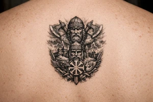 Old slavic powerful tattoo tattoo idea