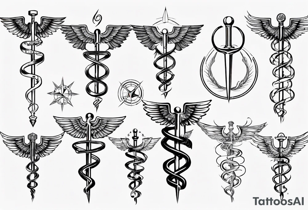 caduceus tattoo idea