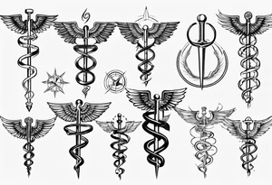 caduceus tattoo idea