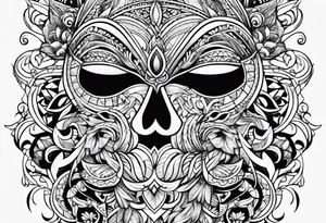 trible sketch tattoo idea