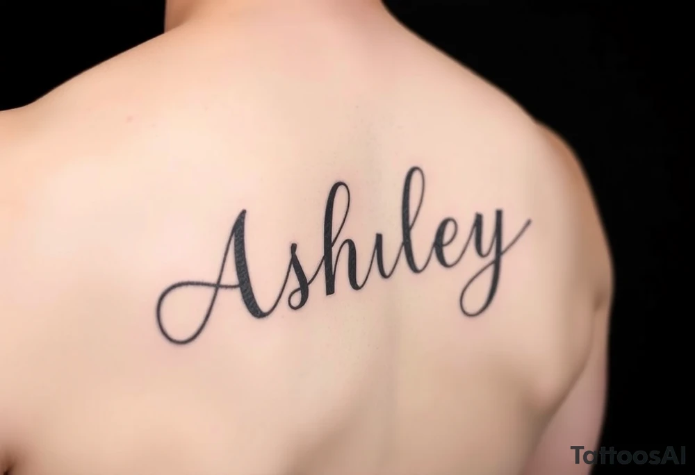 Name
Tattoo: ASHLEY in script tattoo idea