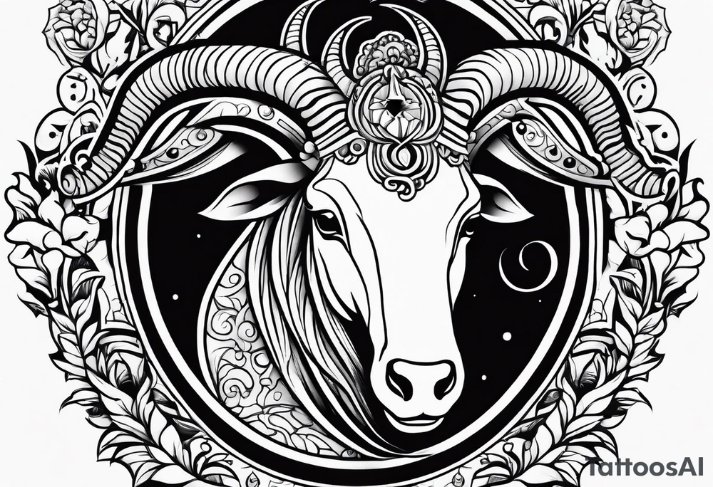 Capricorn sign tattoo tattoo idea