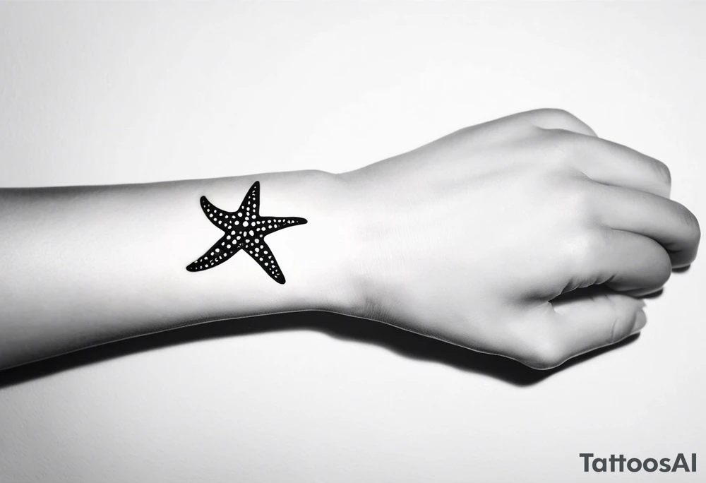 Starfish wrist wrap tattoo idea