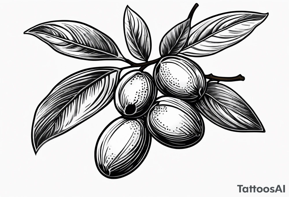 Olive branch tattoo idea