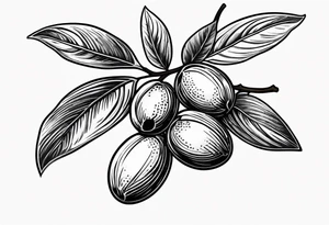 Olive branch tattoo idea