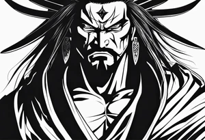 kenpachi zaraki from bleach tattoo idea