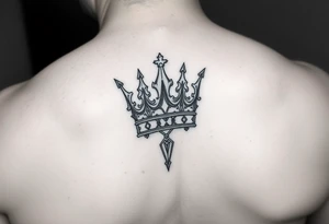 Crown no more pain strength 
Minimalistic tattoo idea