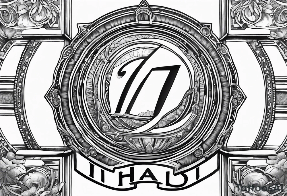 halo over a dollar sign tattoo idea