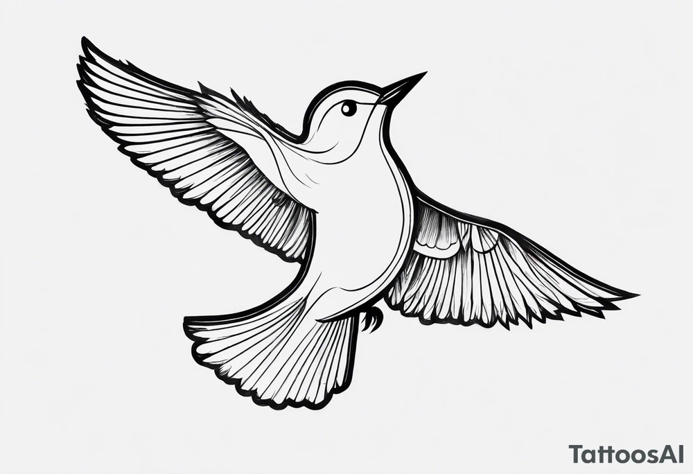 Semicolon Bird tattoo idea