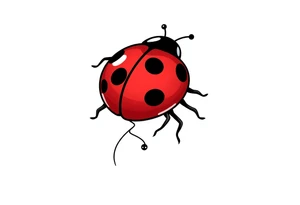 Cute ladybug tattoo idea