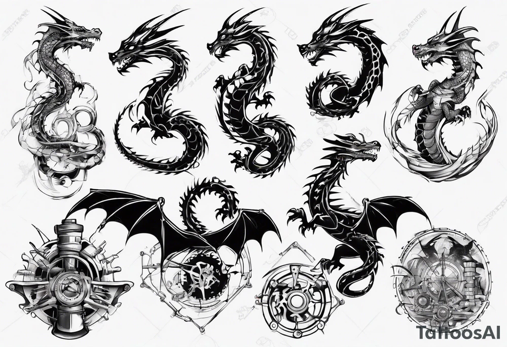 engineer dragon tattoo idea