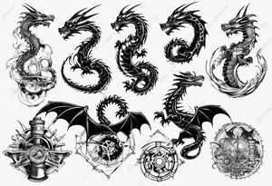 engineer dragon tattoo idea
