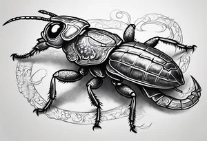 Firefly riding a scorpion tattoo idea