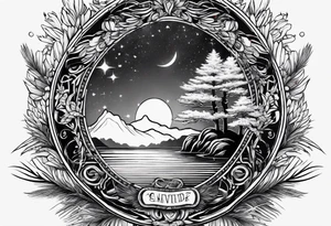 red pine tattoo idea