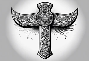 Norse axe tattoo idea