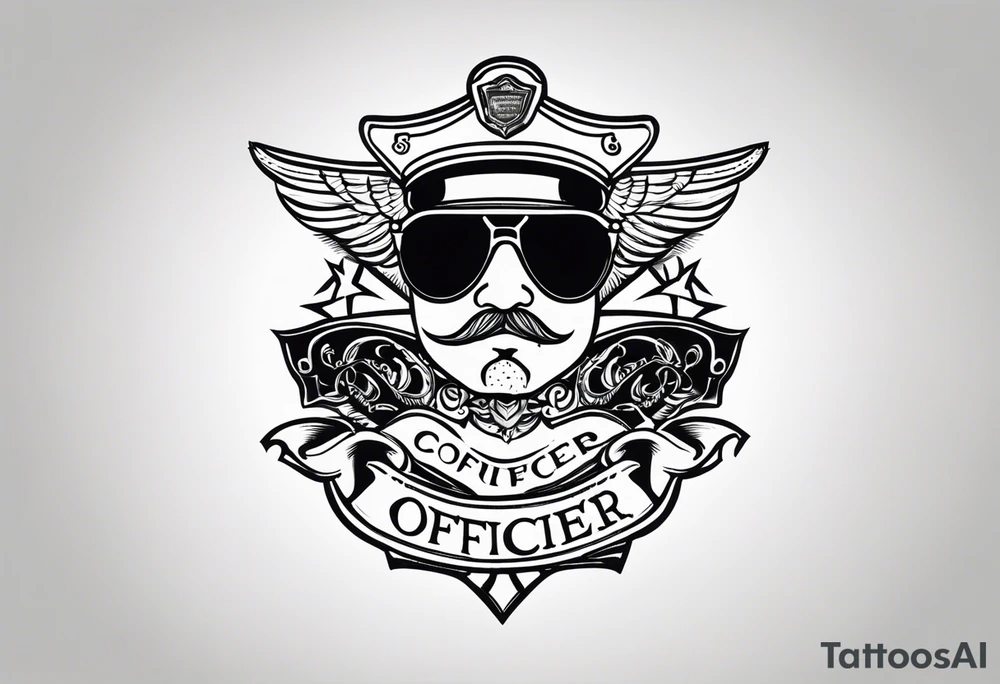 sunglasses Officer tattoo idea