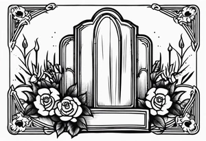 Tombstone tattoo design no cross tattoo idea