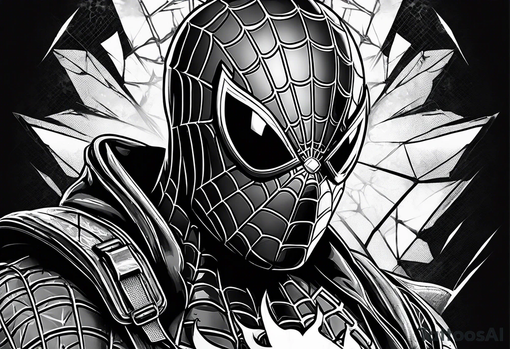 Spiderman in medic war battlefield gear tattoo idea Spiderman in medic war battlefield gear tattoo idea