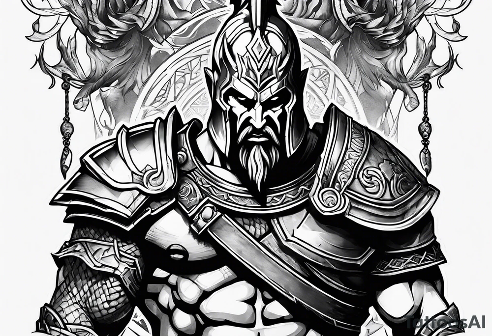 Ares God of War tattoo idea