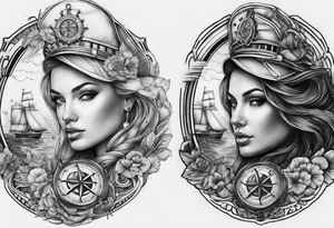 make a full sleeve nautical tattoo design tattoo idea