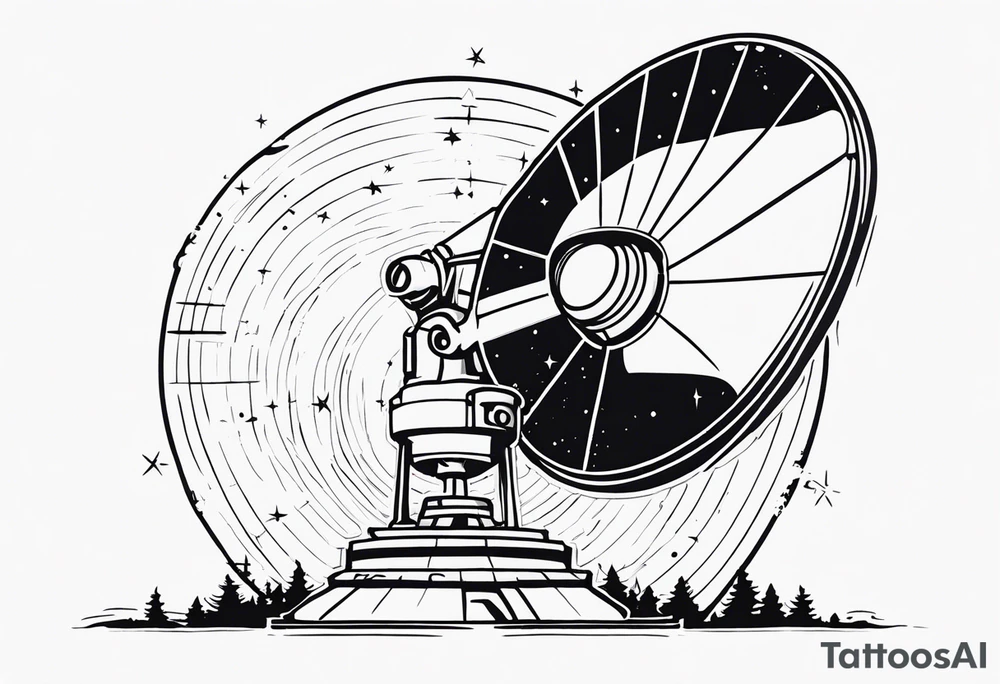 radio telescope tattoo idea