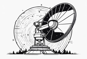 radio telescope tattoo idea