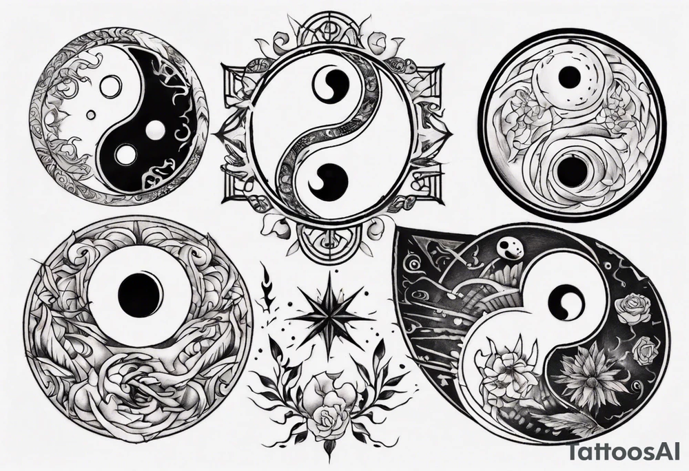 yin yang tattoo idea