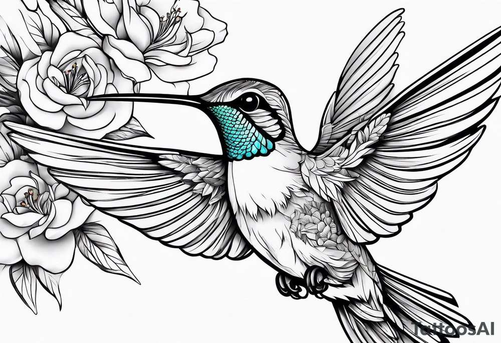 hummingbird lines arm tattoo tattoo idea