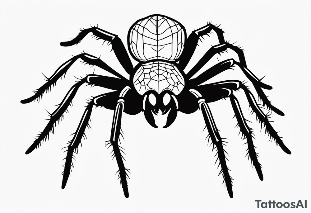 Realistic Tarantula tattoo idea