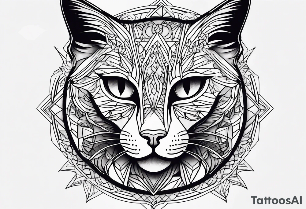 Black Cat tattoo idea