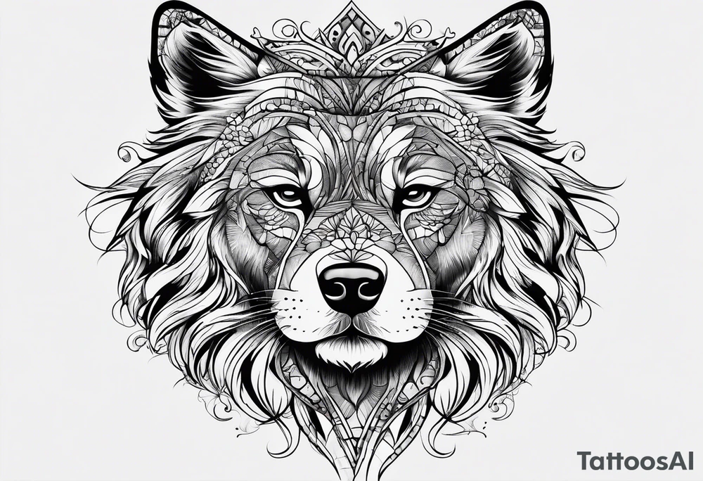 Paw print tattoo idea