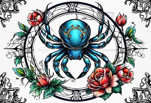 Zodiac cancer tattoo idea