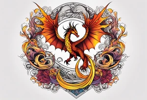 dragon and phoenix tattoo tattoo idea