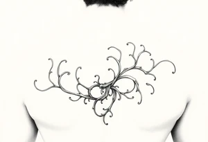 Go back to what it was before. I want fine lines. I want more organic tendrils. tattoo idea