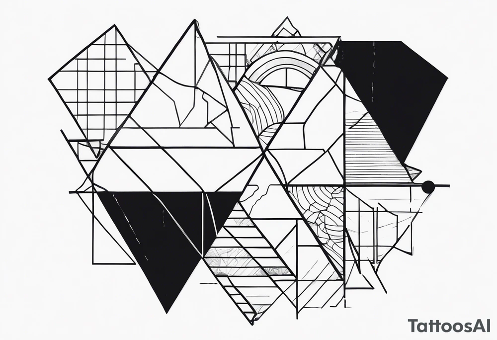 Patchwork unique tattoo idea