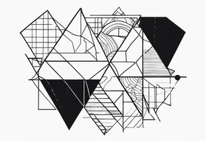 Patchwork unique tattoo idea