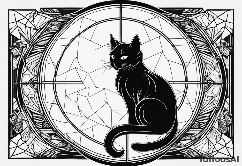 Black Cat tattoo idea