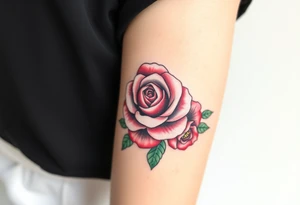 Rose crown tattoo idea