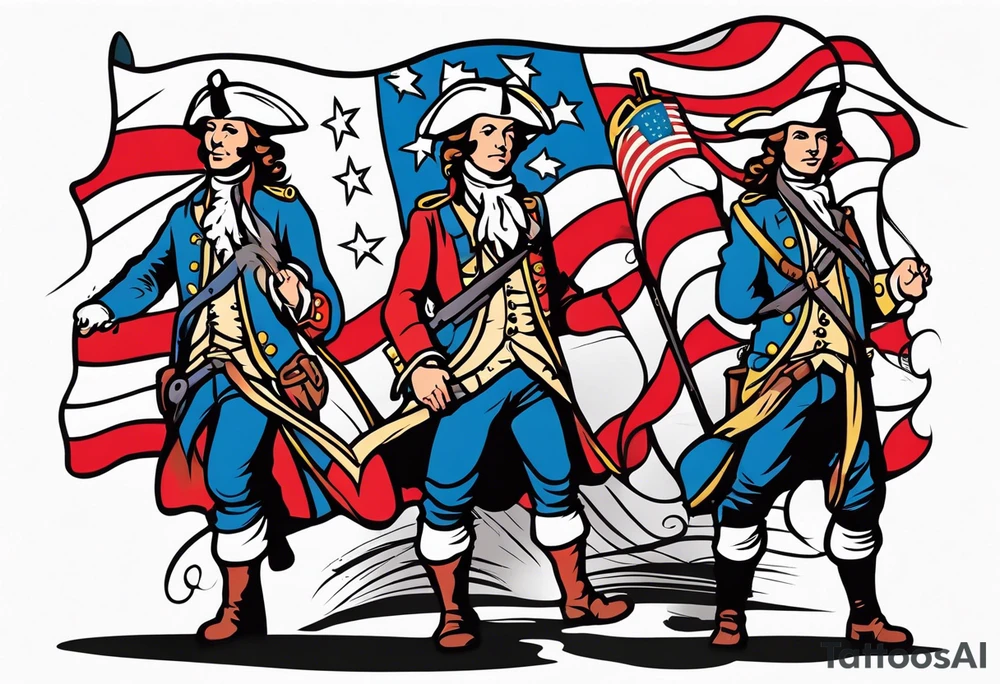 American revolution tattoo idea