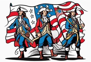 American revolution tattoo idea