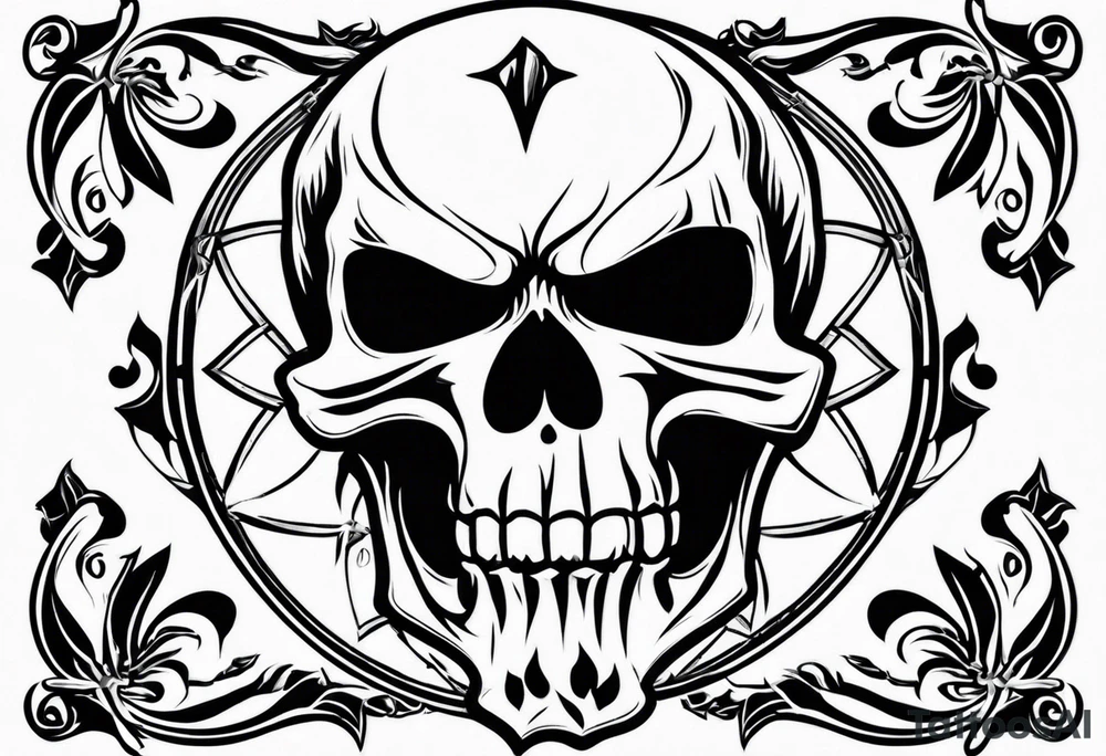 punisher skull tattoo idea